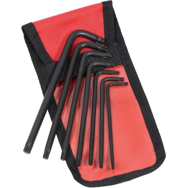 CLE MALE COUDEE LONGUE TORX T10 A T40 - TROUSSE DE 7 - SAM 66-TR7L