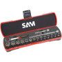 DOUILLE TOUT PROFIL CARRE 1/4'' EN COFFRET - SAM 73-CRDH-18