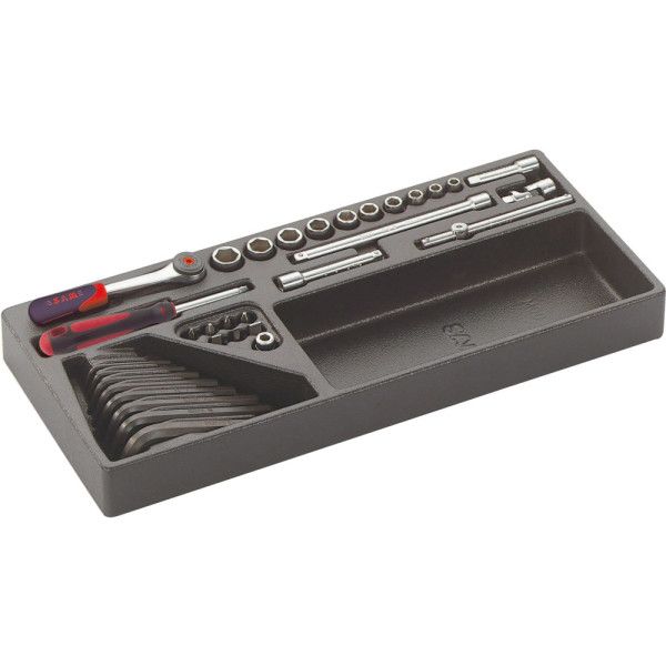 MODULE ABS 1/3 DE 33 OUTILS 1/4'' - SAM 73-R1M