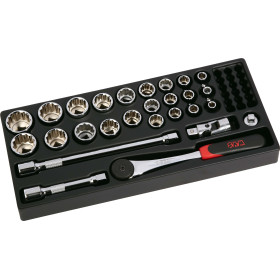 MODULE ABS 1/3 DE 27 OUTILS 1/2'' 12 PANS EN MM - SAM 75-S27M