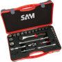 DOUILLES ET CLIQUETS 1/4'' 1/2'' - COFFRET DE 30 - SAM 75-SR30