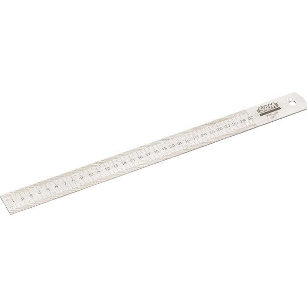 REGLET SEMI-RIGIDE 2000 MM EN ACIER GRADUATION UNE FACE - SAM 781-20R