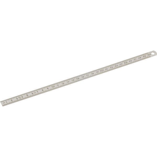 REGLET FLEXIBLE 300 MM EN ACIER GRADUATION RECTO/VERSO - SAM 781-3