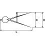 COMPAS A RESSORT A POINTE 200 MM - SAM 782-A-20