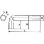 CLE EN TUBE COUDEE 13 MM - SAM 86-13