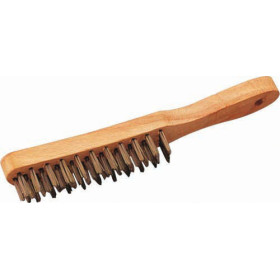 BROSSE METALLIQUE 4 RANGS MANCHE BOIS - SAM 912-B2
