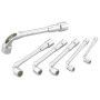 CLE A PIPE DEBOUCHEE 6/6 PANS DE 7 A 17 MM - JEU DE 6 - SAM 94-SDJ6