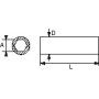 DOUILLE POUR BOUGIE 3/8'' 21 MM - SAM BD-21-JC