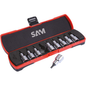 DOUILLE TOURNEVIS EMPREINTE TORX DE 20 A 60 - COFFRET DE 9 - SAM CDSTX-1