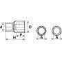 DOUILLE 6 PANS 3/4'' DE 46 MM - SAM CH-46