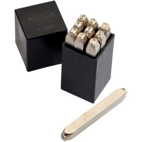 CHIFFRE A FRAPPER - POINCON - 9 CHIFFRES - HAUTEUR 6 MM - SAM CH-6