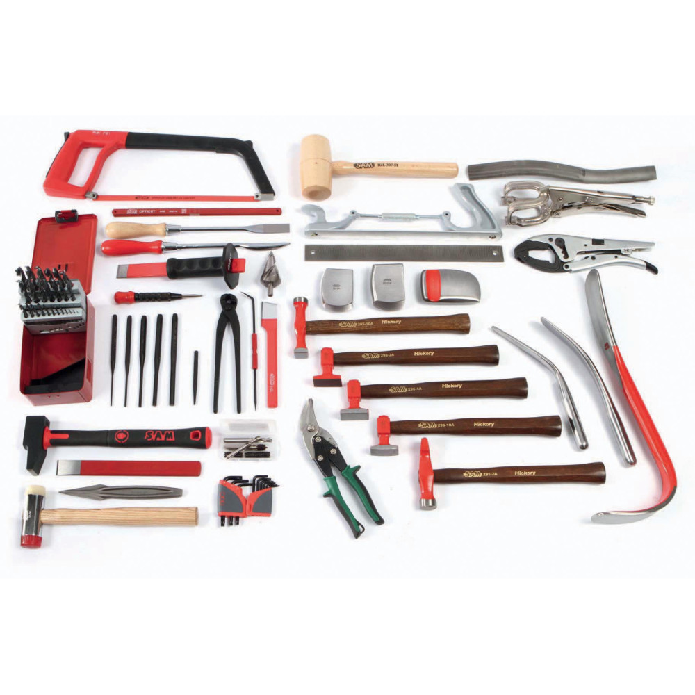 CP-59  Composition de 59 outils pour le plombier. - Métiers et compositions