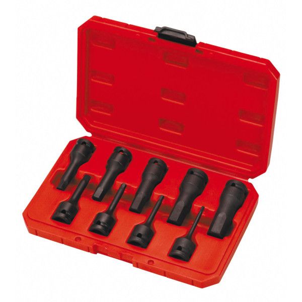 DOUILLES TOURNEVIS 1/2'' A CHOCS LONGUE 6 PANS EN COFFRET - SAM CP-NSCJ