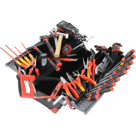 CAISSE A OUTILS BI-MAT. 5 CASES - COMPO MAINT. ELECTRICIEN - SAM CPP-67BOX