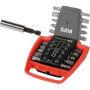 RATELIER DE 10 EMBOUTS 1/4'' DE VISSAGE ET UN PORTE-EMBOUTS - SAM E-112-J11