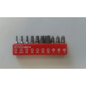 EMBOUT VISSAGE POUR MATERIAUX DURS PHILLIPS - HEXAG. JEU 10 - SAM E-900J10