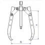 EXTRACTEUR 2 BRAS LONGS AUTO-SERRANT - 125 MM - SAM EX-621-L