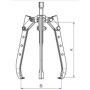 EXTRACTEUR 3 BRAS AUTO-SERRANTS LONGS - 1 TONNE - SAM EX-751-L