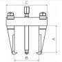 EXTRACTEUR 2 BRAS ET LARGEUR AJUSTABLE - 40 A 160 MM - SAM EX-823N