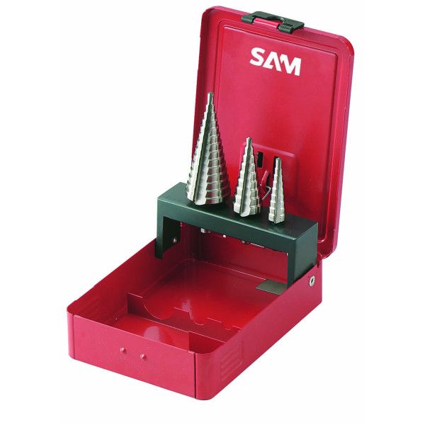 FORET ETAGE A DOUBLE TRANCHANT 4 A 30 MM - COFFRET DE 3 - SAM FEL-3J