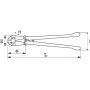 COUPE-BOULON BRAS TUBE N°0 - SAM L-95-0