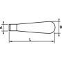 MANCHE BOIS LIME 130 MM POUR LIME ET RAPE 250 - SAM LM-1