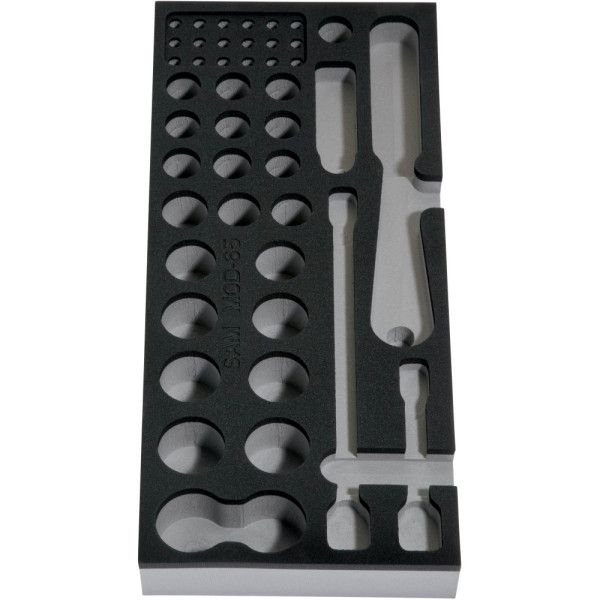 MODULE MOUSSE 1/3 VIDE POUR DOUILLES ET ACCESSOIRES 1/2'' - SAM MOD-65