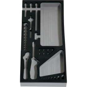 MODULE MOUSSE 1/3 VIDE POUR DOUILLES ET ACCESSOIRES 1/4'' - SAM MOD-66