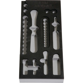 MODULE MOUSSE 1/3 VIDE POUR DOUILLES ET ACCESSOIRES 1/4'' - SAM MOD-67