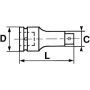 GRANDE RALLONGE CHOCS 1'' 330 MM - SAM NM-215