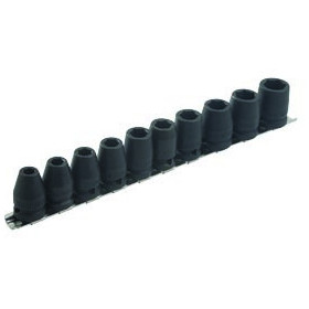 COMPOSITION 10 DOUILLES A CHOCS 1/2'' SUR RACK DE 8 A 18 MM - SAM NS-J10R