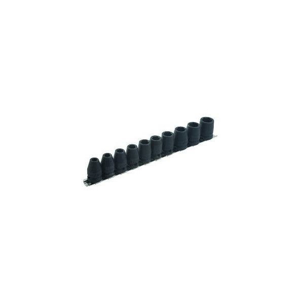 COMPOSITION 10 DOUILLES A CHOCS 1/2'' SUR RACK DE 8 A 18 MM - SAM NS-J10R