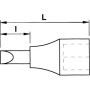 DOUILLE TOURNEVIS 1/2'' A CHOCS LONGUE 6 PANS MALE TAILLE 5 - SAM NSC-5