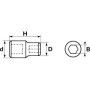 DOUILLE 1/4'' PORTE-EMBOUT 1/4'' - SAM RD-1