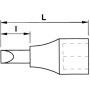 DOUILLE TOURNEVIS MONOBLOC 1/4'' FENTE 4 MM - SAM RF-4
