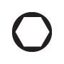 DOUILLE TOURNEVIS MONOBLOC 1/4'' 6 PANS 6 MM - SAM RS-6
