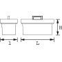 BOITE A OUTILS METALLIQUE VIDE - 2 CASES - L 405 MM - SAM SAM-591-PBV