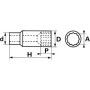 DOUILLE LONGUE 1/2'' 6 PANS 17 MM - SAM SHL-17