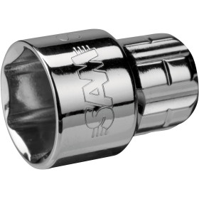 DOUILLE DEBOUCHEE 1/2'' 6 PANS CHROMEE SURFACE DRIVE 10 MM - SAM SHS-10
