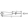 TOURNEVIS BI-MATIERE FENTE ELECTRICIEN 4X150 MM - SAM T-4E150