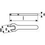 CLE A FOURCHE 1 TETE ISOLEE 1000 VOLTS 10 MM - SAM Z-10-10