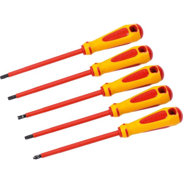 TOURNEVIS FENTE ISOLE 1000 VOLTS - JEU DE 5 - SAM ZTB-EJ5