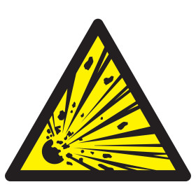 Danger, matieres explosives 300x300x300mm
