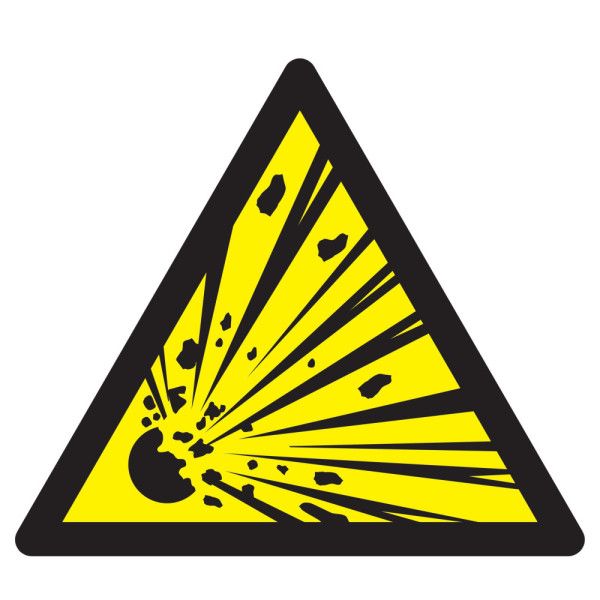 Danger, matieres explosives 300x300x300mm