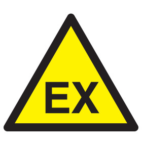 Danger atmosphere explosive 300x300x300mm