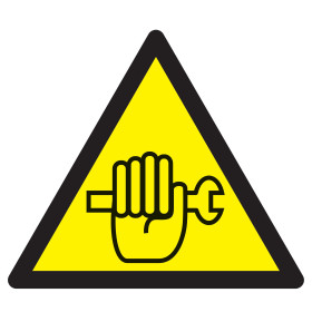 Danger travaux de maintenance en cours 300x300x300mm