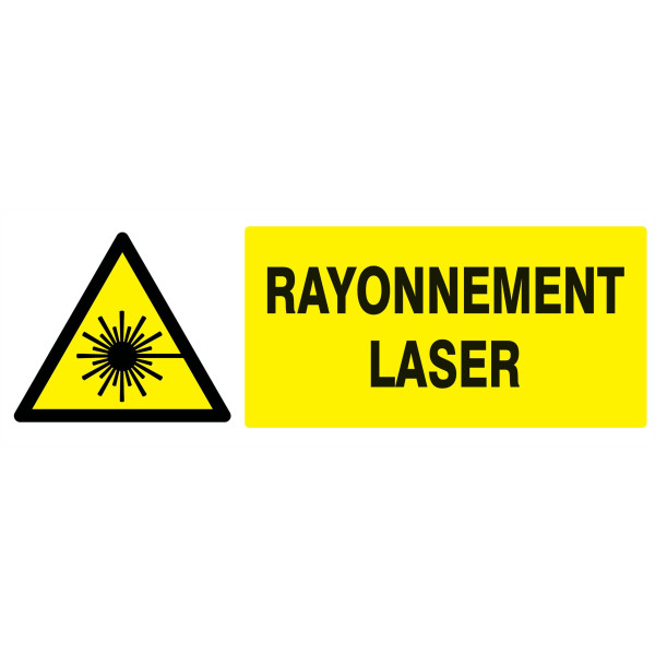Danger, rayonnement laser 330x120mm
