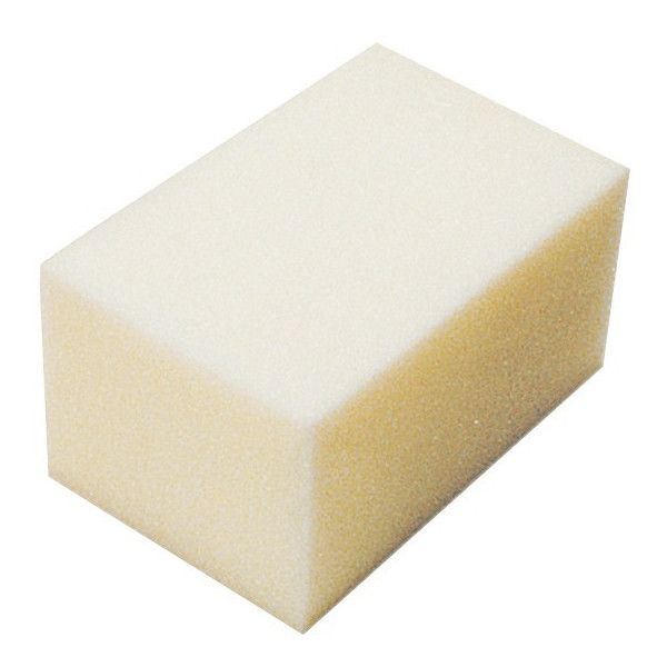 Eponge mousse synthetique blanche 15x10x8cm