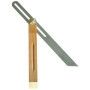 Fausse equerre a coulisse 40cm talon bois + laiton