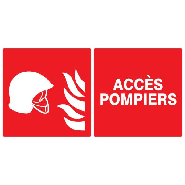Acces pompiers 330x200mm